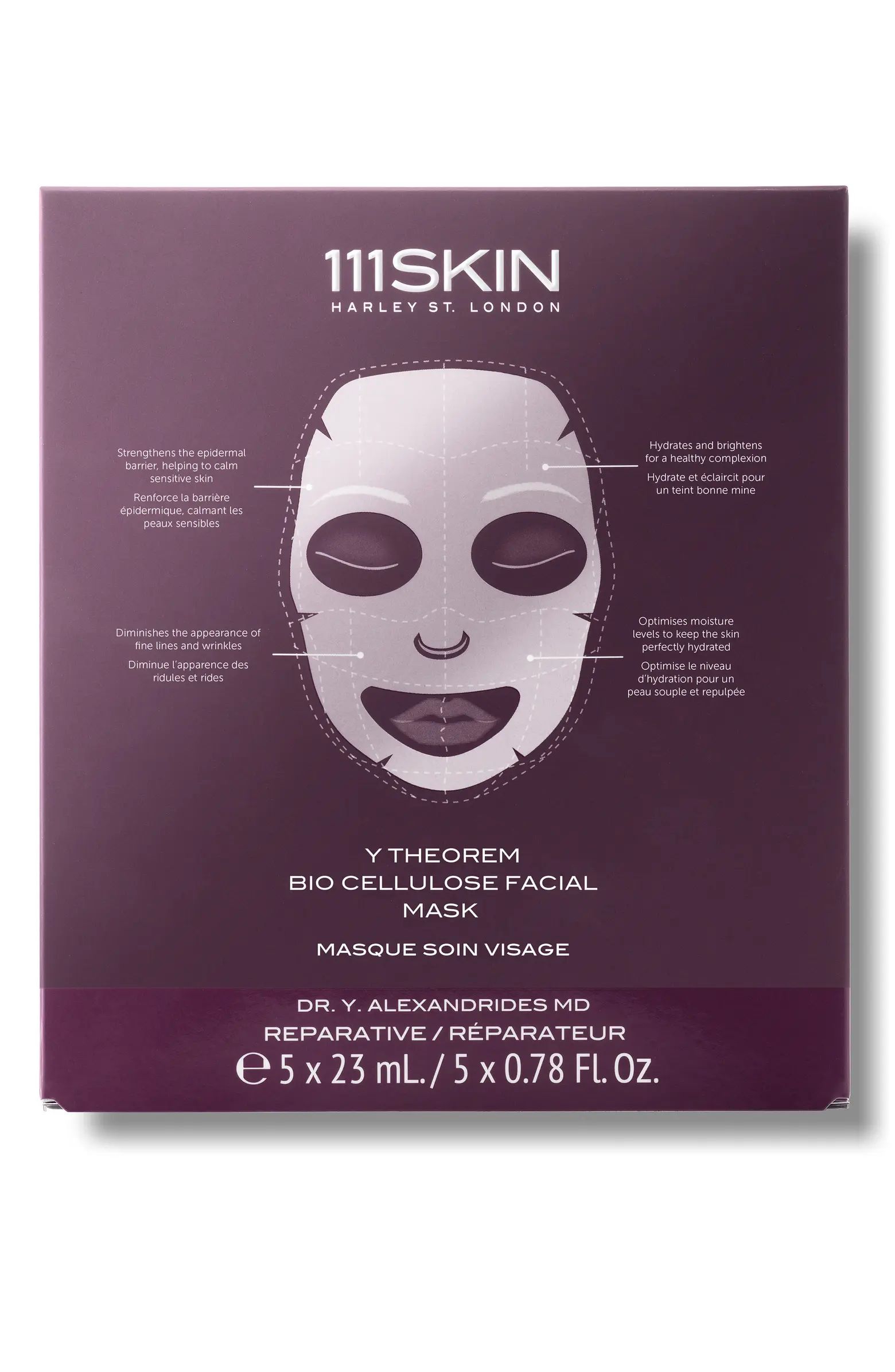 111SKIN 5-Count Y Theorem Bio Cellulose Face Mask | Nordstrom | Nordstrom