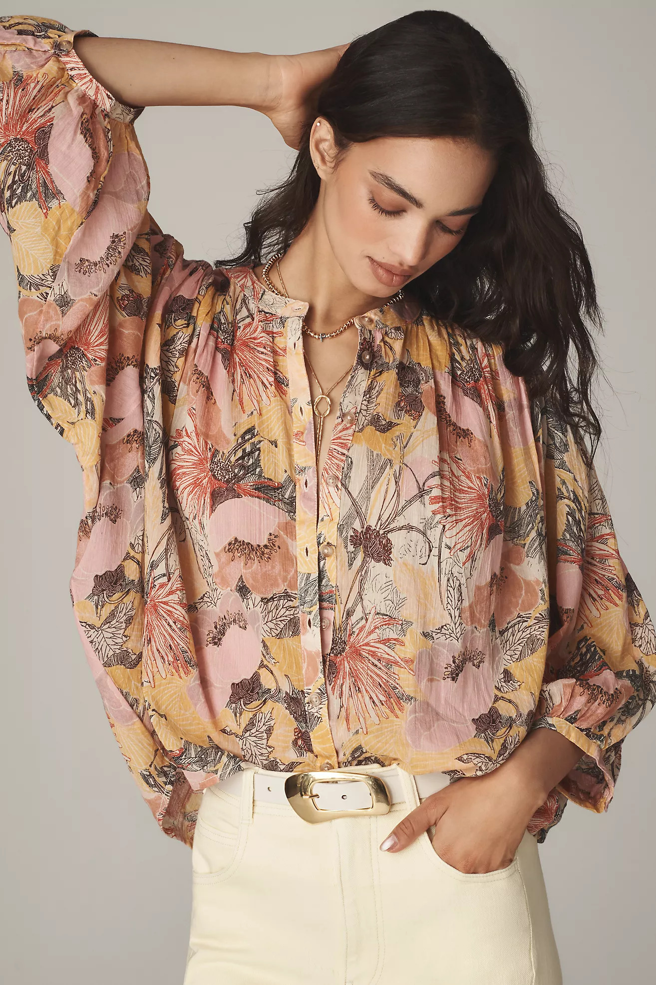 The Sidney Batwing Blouse by Pilcro: Shrunken Edition | Anthropologie (US)