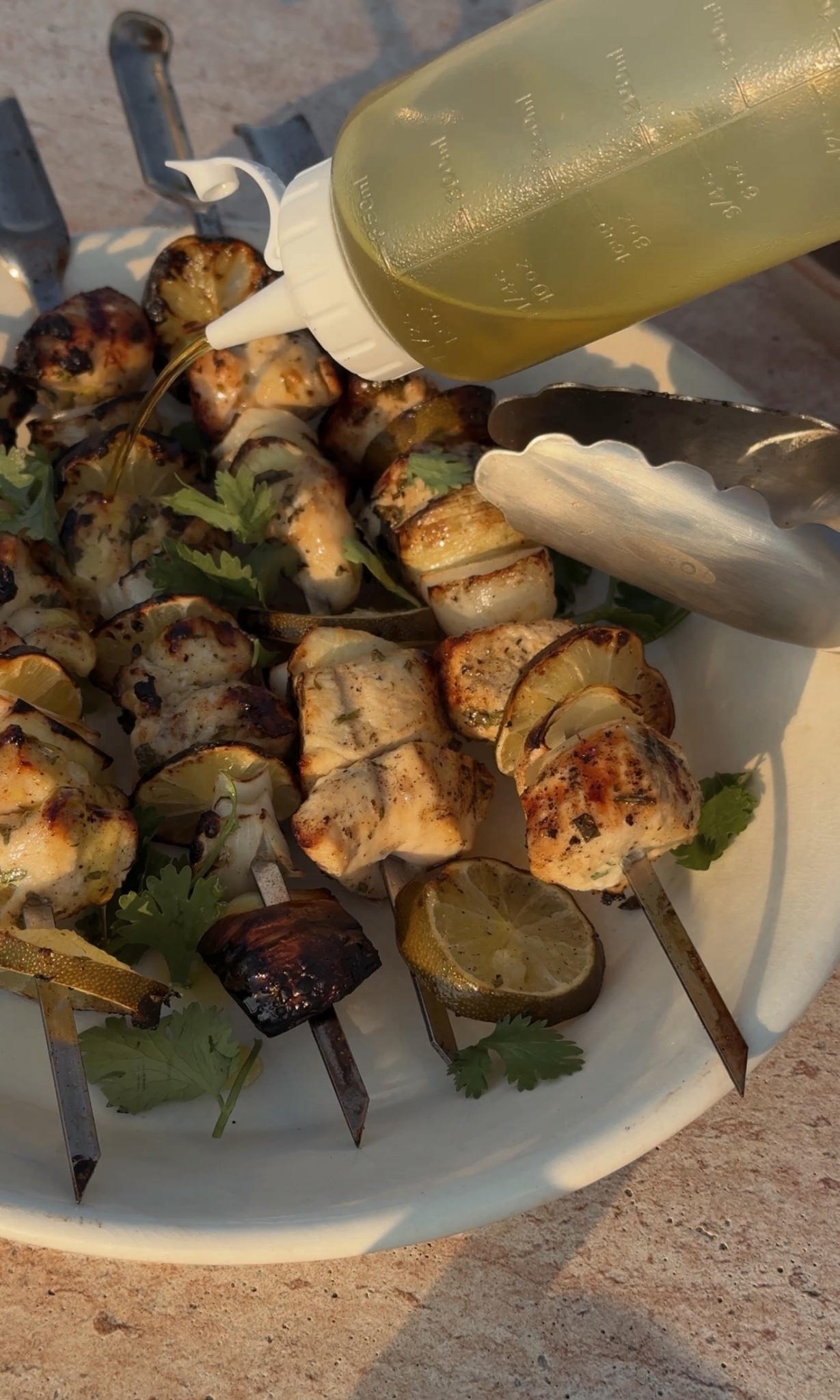 #ad Join me for my first grilling experience! Everything was made SO easy with my new grilling essential tools from @OXO x @Target - the skewers were so sturdy for flipping and the long tool handles made it easy to feel confident moving everything around the grill. Can’t wait for you guys to give these a try  #ad #OXO, #OXOBetter #TargetPartner #target	