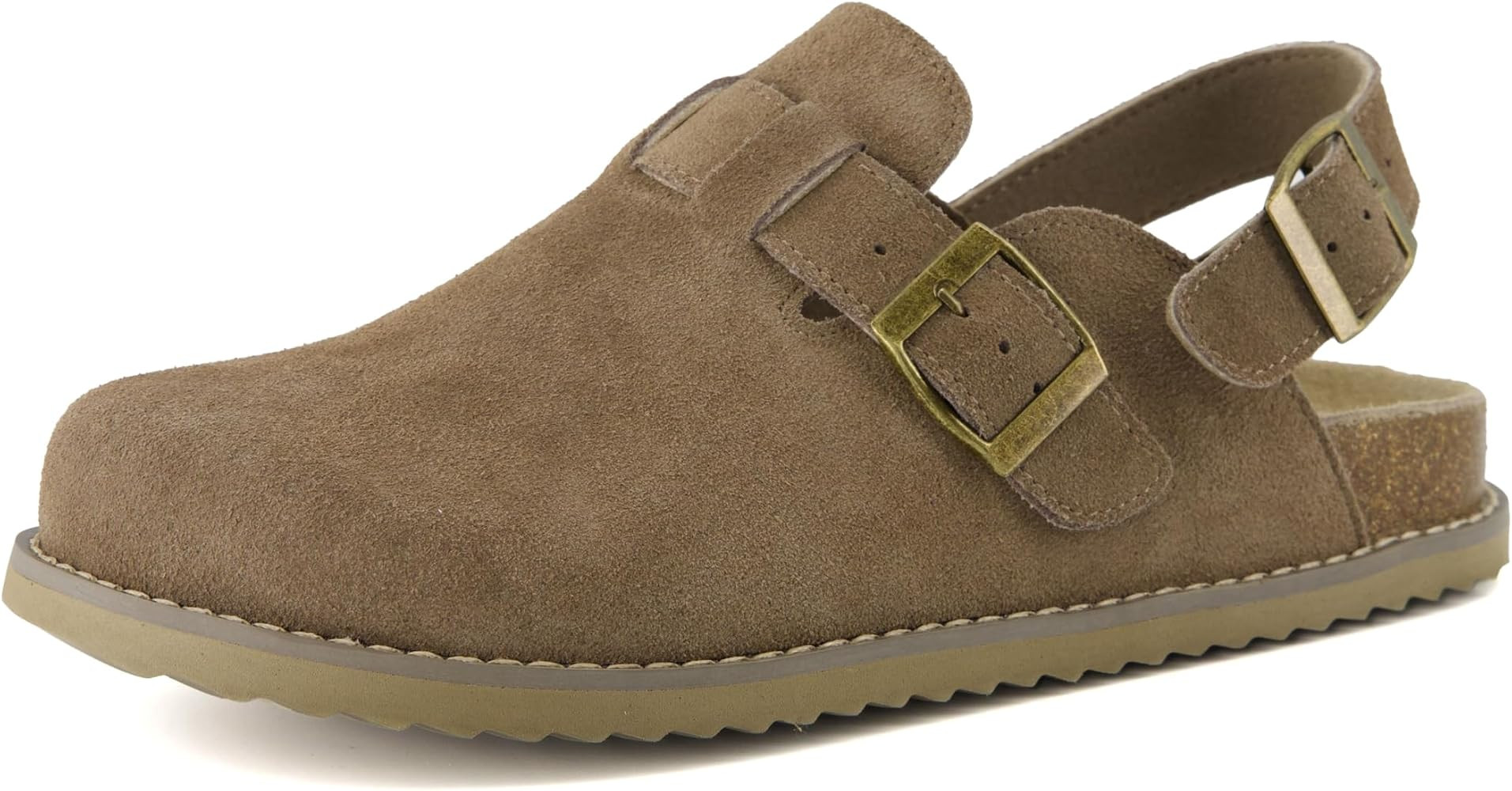 CUSHIONAIRE Brooklyn Women's Suede Clogs - Adjustable Slingback Clog Sandal with Buckle, Memory F... | Amazon (US)
