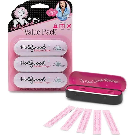 Hollywood Fashion Secrets Fashion Tape, Value Pack, Double-Sided Body and Clothing Tape, 3-Pack, 36 Each | Walmart (US)