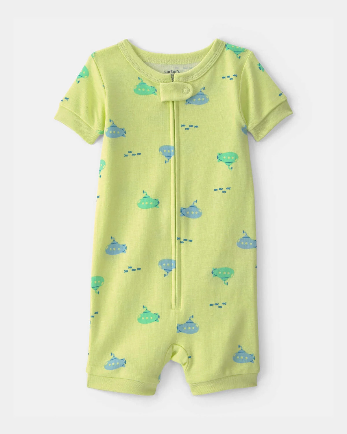 Baby Boy Submarine 100% Cotton 1-Piece Romper Pajama - Green | Carter's | Carter's Inc