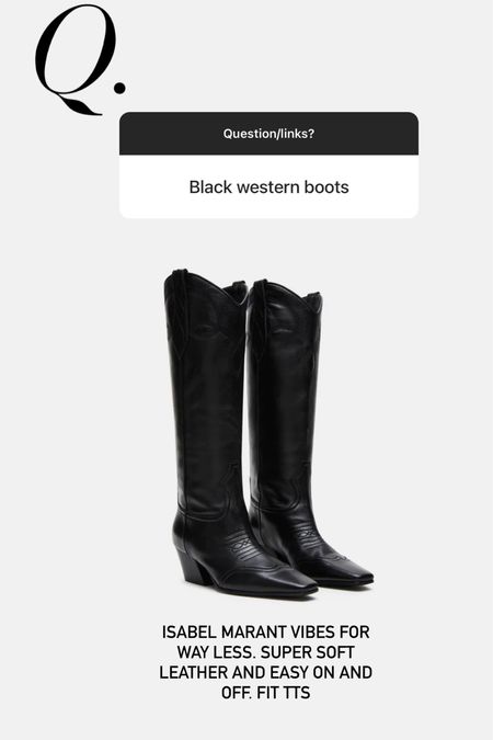 Black knee high weather boots 