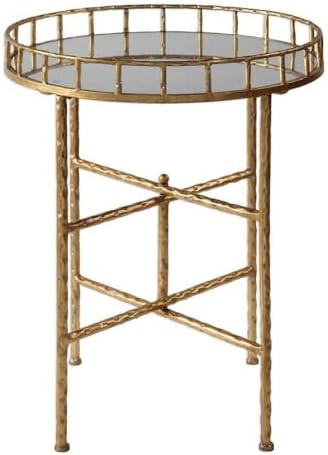 25.75" Tilly Bright Gold Accent Table | Amazon (US)