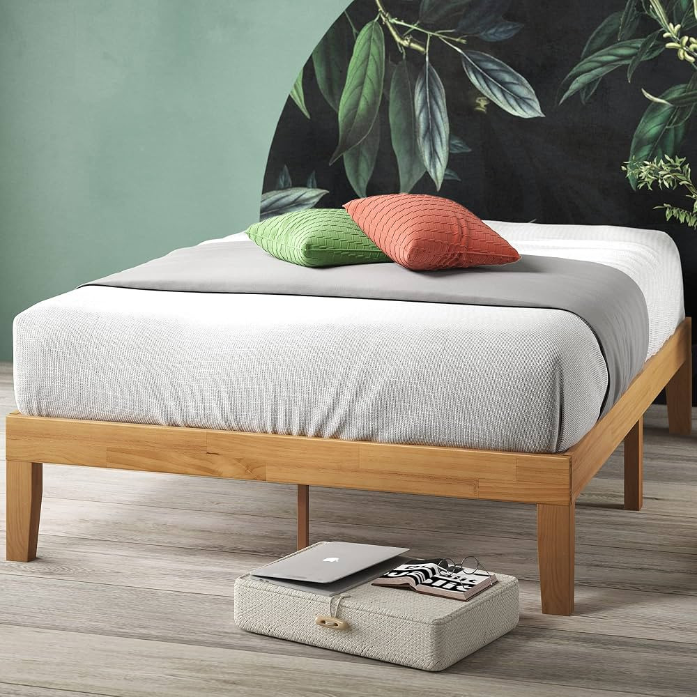 ZINUS Moiz Wood Platform Bed Frame / Wood Slat Support / No Box Spring Needed / Easy Assembly, Na... | Amazon (US)