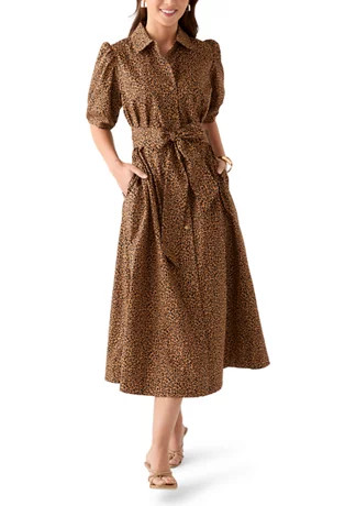 Petite Elbow Sleeve Floral Maxi Dress | Belk