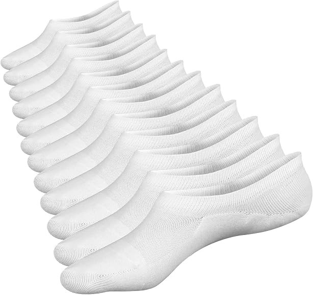 Closemate No Show Socks 6 Pairs Non Slip Cotton Low Cut Invisible Casual Socks for Men & Women | Amazon (US)