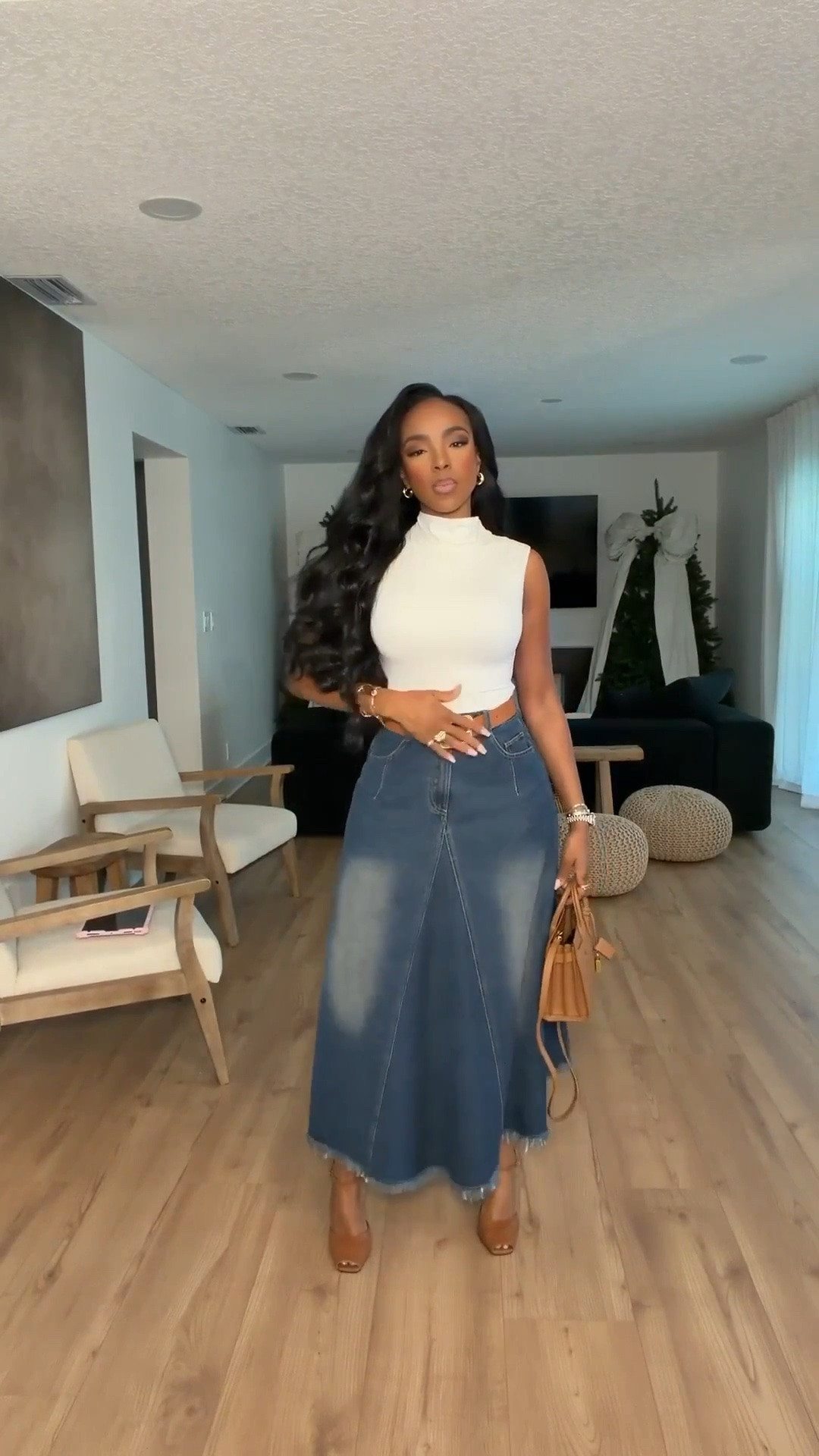 Scroll to shop! ✨ Everything from this look is linked below. 👇🏽    

Wearing: Size Small | 5’4” | 140 lbs | Denim 2 Long

📲   Download the FREE LTK app & follow me (@kirasfashionfinds) to shop all my daily finds.  #LTKootd #LTKPetite #LTKU