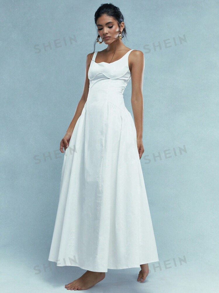 MISSGUIDED Corset Bust Flowy Tank Maxi Dress | SHEIN
