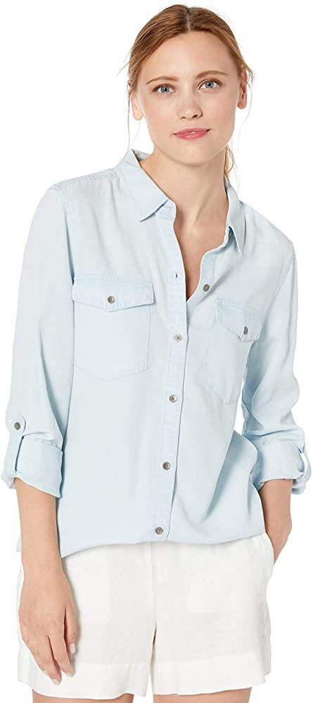 Amazon Brand - Daily Ritual Women's Tencel Utility Shirt | Amazon (US)