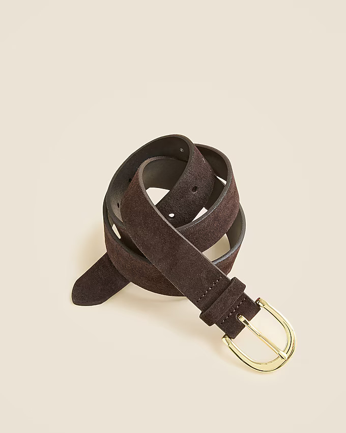 Classic belt in suede | J. Crew US