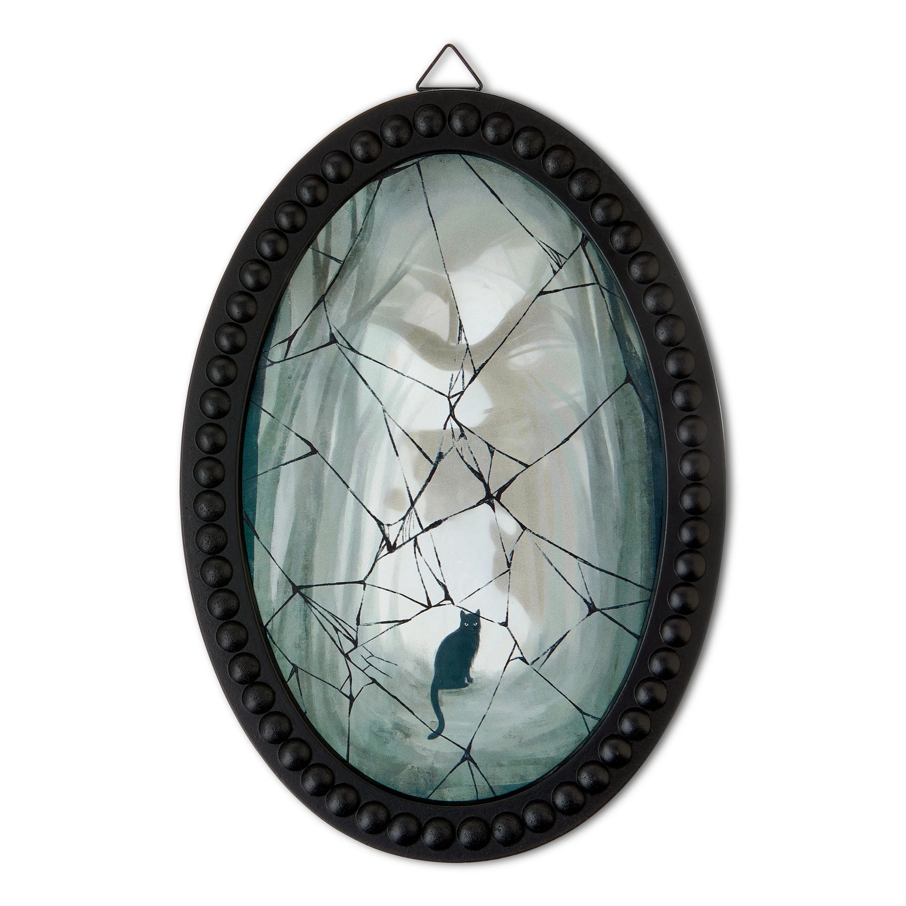 Black Cat Beaded Framed Wall Decor, Multicolor, 12.6" x 9.06", Halloween by Way To Celebrate - Wa... | Walmart (US)