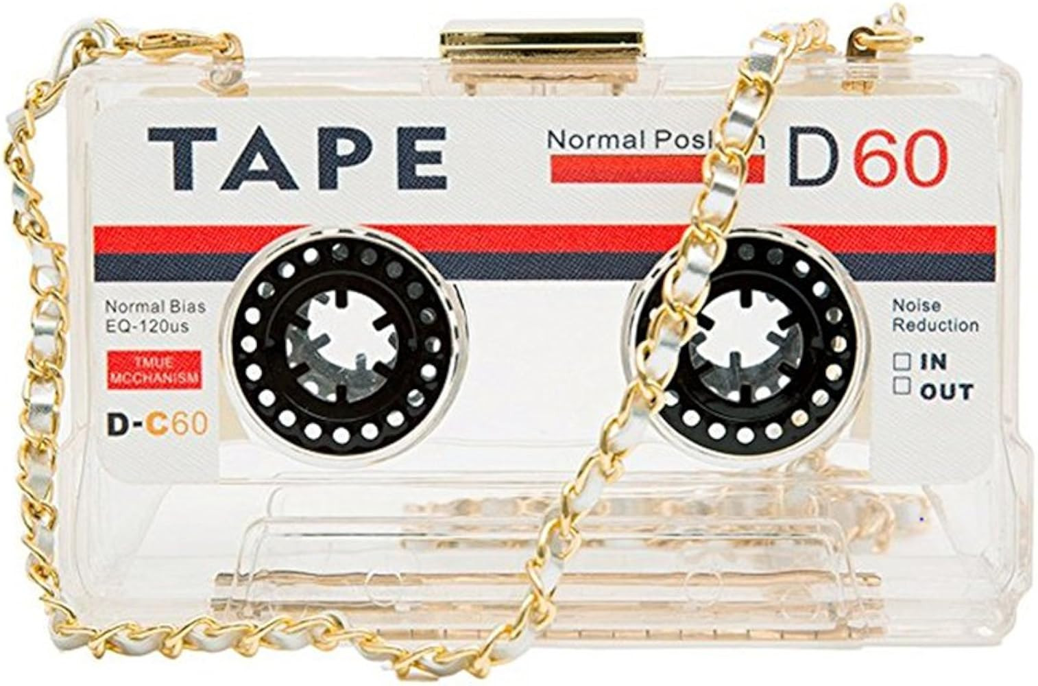 Kuang Women Retro Cassette Clutch Tape Shaped Recorder Shoulder Bag Elegant Banquet Evening Cross... | Amazon (US)