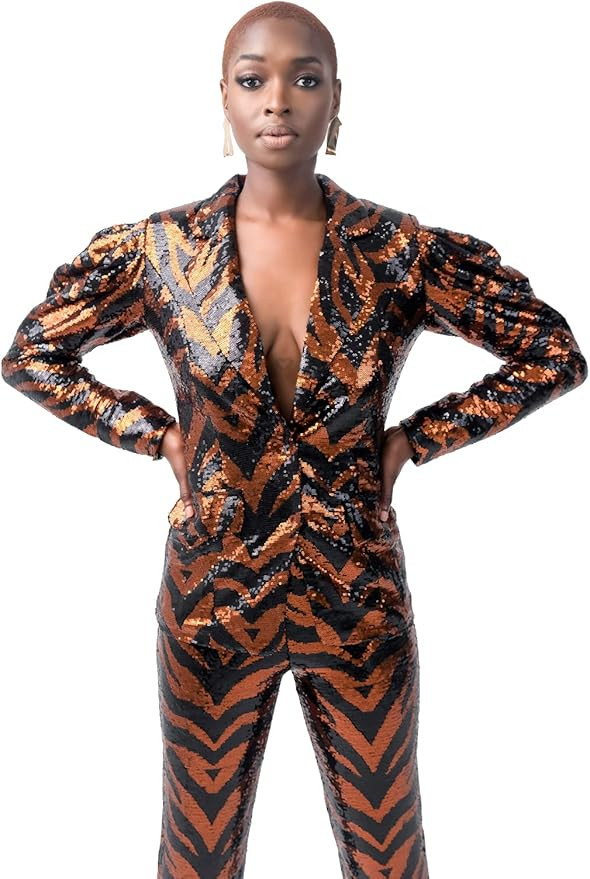 Pantora Women's Selena Sequin Blazer | Amazon (US)