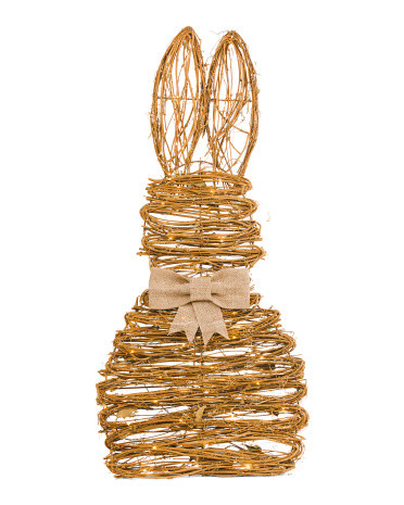 Led Easter Rattan Bunny Decor | TJ Maxx