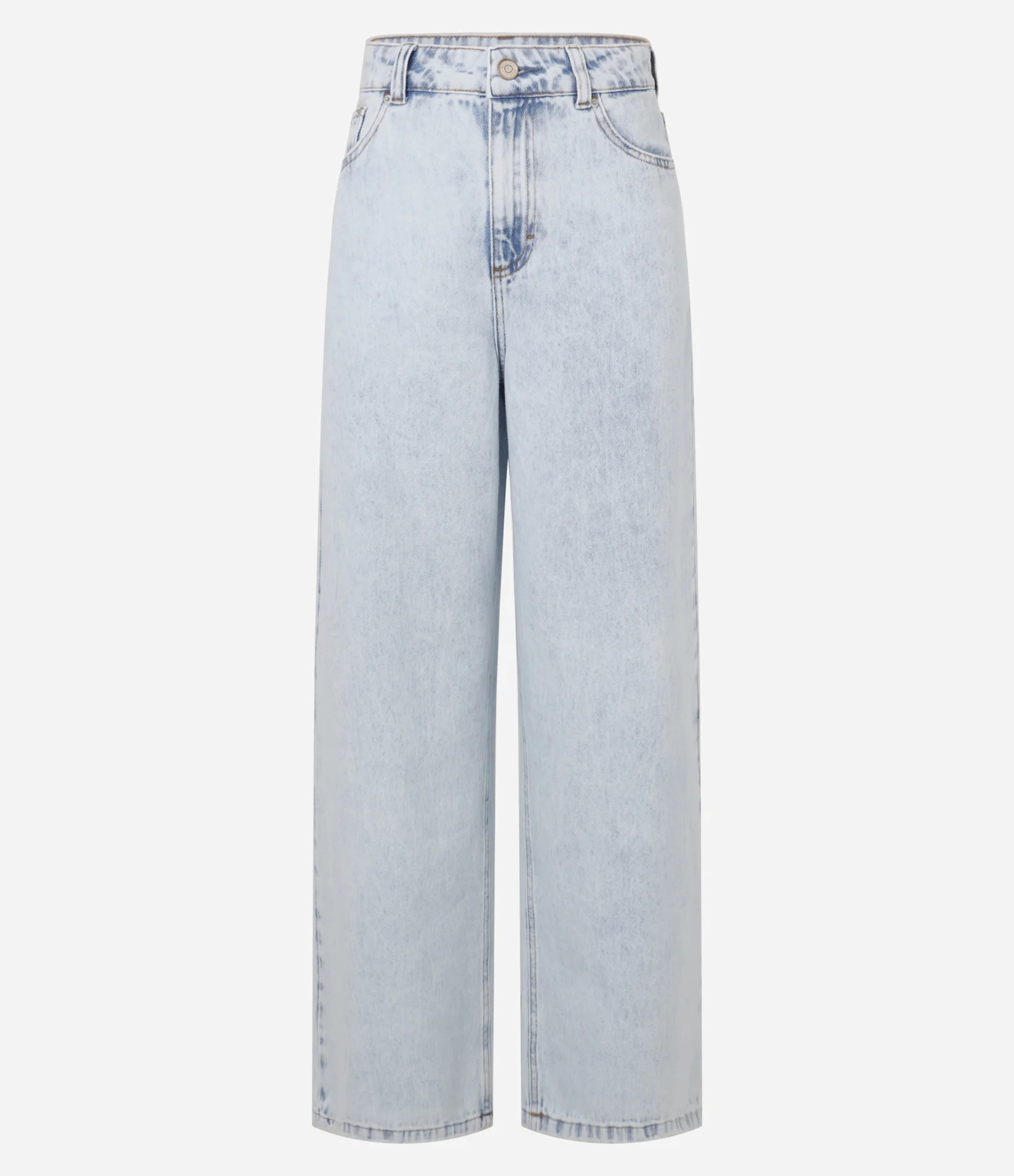 Calça Wide Leg Cintura Alta em Jeans com Bolsos Azul - Lojas Renner | Renner (BR)