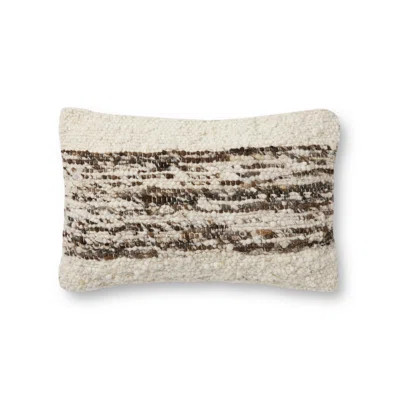 Amber Lewis x Loloi Joan Ivory / Tobacco Pillow | Wayfair Professional