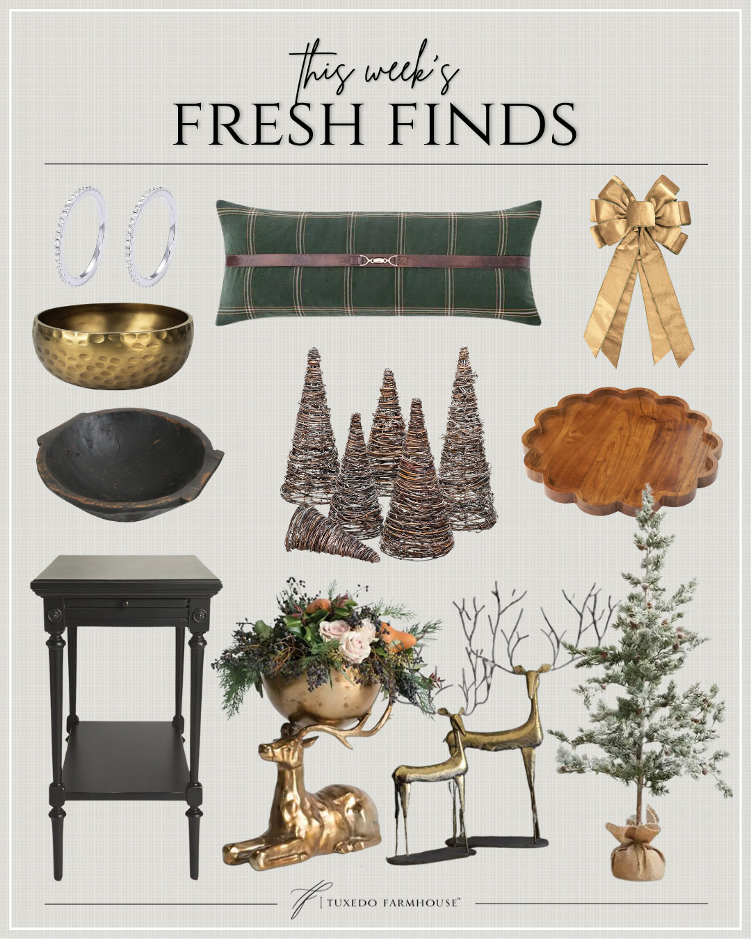This Week's Fresh Finds

Fun new festive finds for the holiday season!

Seasonal, home decor, holiday, wreaths, candles, swags, trees, reindeer, Christmas, snowmen, trays, bells, pillows, ornaments, fall, accent chairs, rugs, wall art, frames, pillows, lamps, baskets, candles, books, coffee tables, ottomans, trays, bowls, consoles, accent tables
 

 #LTKHoliday #LTKSeasonal #LTKHome
