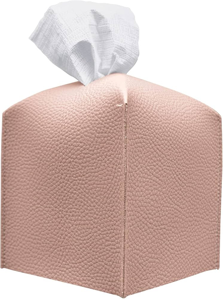 Carrotez Tissue Box Cover, [Refined] Modern PU Leather Square Tissue Box Holder - Decorative Hold... | Amazon (US)