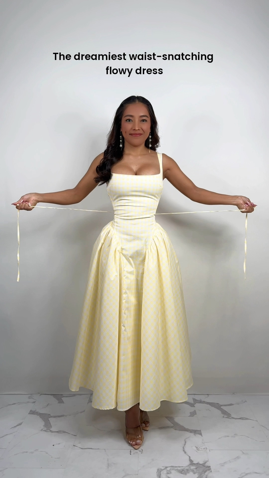 The dreamiest waist-snatching flowy dress.
I’m 5’0 ft, 105lbs wearing size small. 

#LTKParties #LTKWedding #LTKPetite