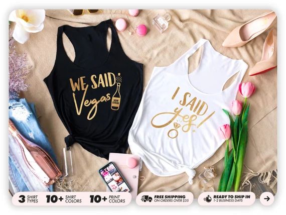 We Said Vegas Bachelorette Shirt, Vegas Bachelorette Party Shirts, Vegas Before Vows, Bridesmaid ... | Etsy (US)