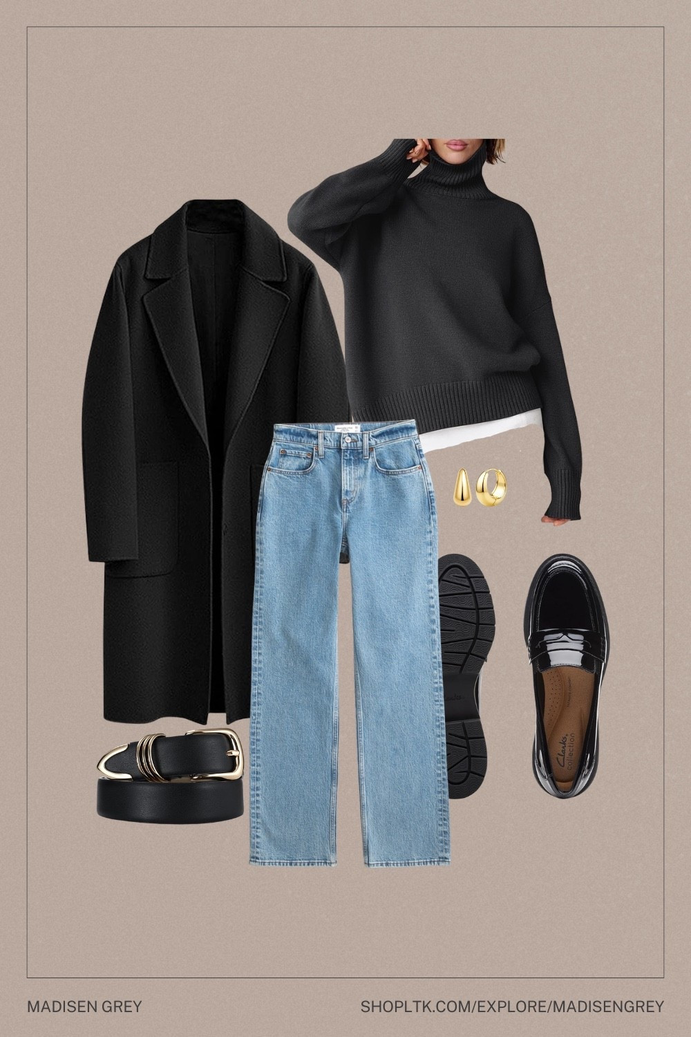 Perfect shoulder season outfit — good for spring or fall with the cozy layers and long jacket and loafers to dress up the look. Add some metallic accents with jewelry and a belt. Great outfit for exploring the city! 

#LTKootd #LTKTravel