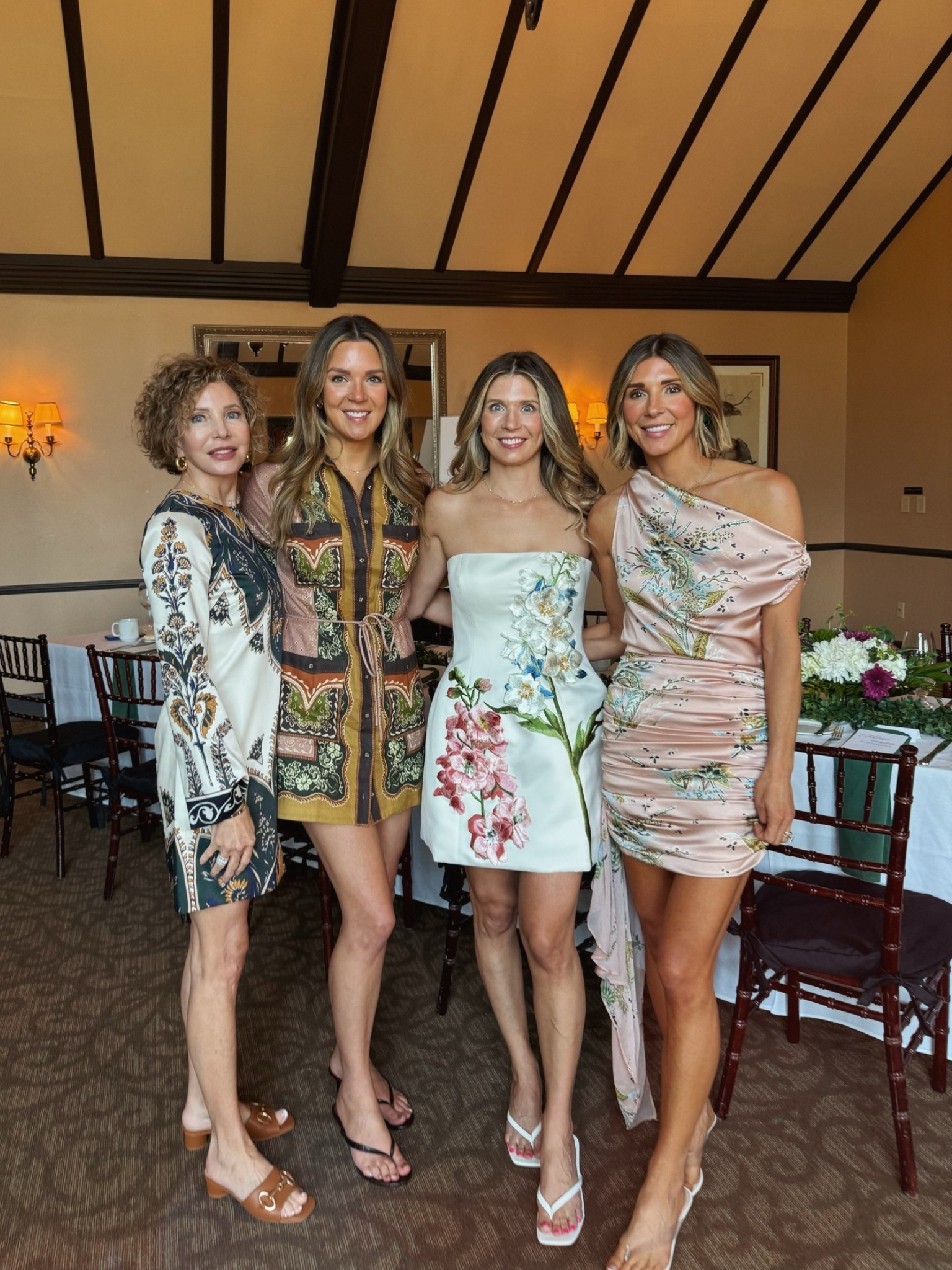 Dresses we wore for my sisters bridal luncheon.