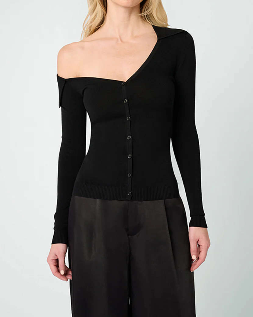 Off The Shoulder Collared Shirt | We Wore What