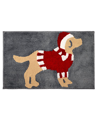 Avanti Christmas Dog Bath Rug, 20 | Macy's