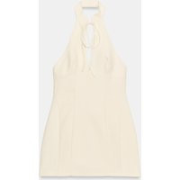 Zara - Voluminous Halter Mini Dress - Oyster-White - Xxl - Woman | Zara US