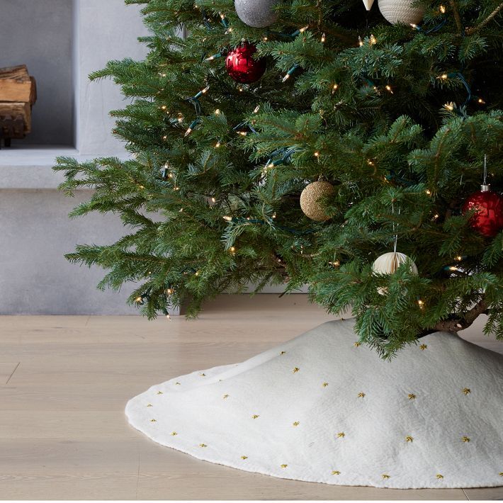 Felt Stars Tree Skirt | West Elm (US)