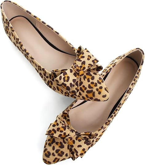 SAILING LU Women's Pointed Toe Ballet Flats Cute Bow-Knot Comfortable Loafers Solid Color Busines... | Amazon (US)