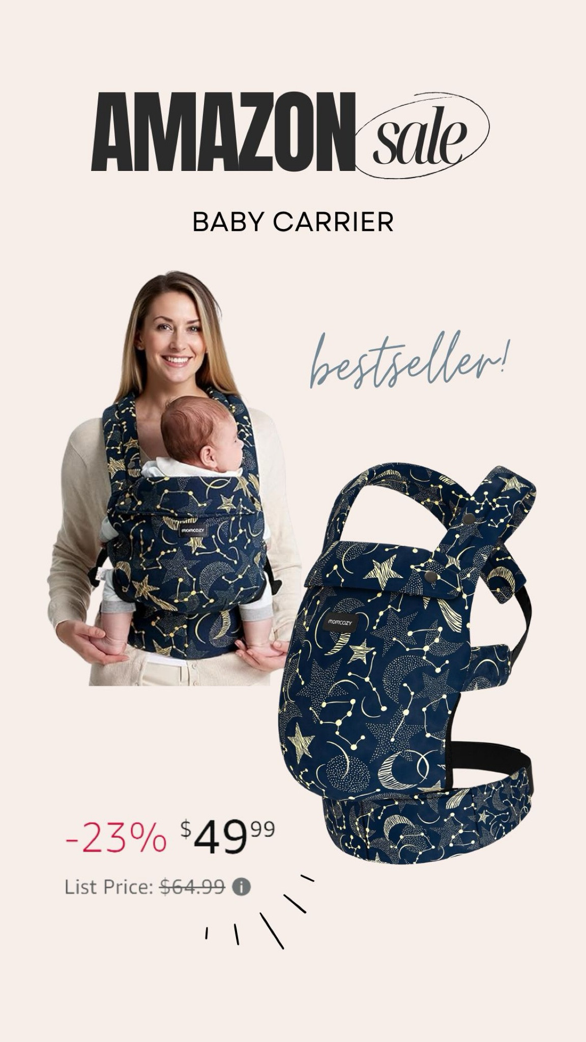 Baby carrier on sale from Amazon 💕

#LTKBaby #LTKFindsUnder50 #LTKSaleAlert