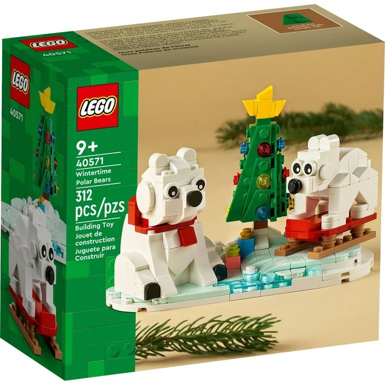 LEGO Wintertime Polar Bears 40571 Christmas Décor Building Kit, Polar Bear Gift, Great Stocking ... | Walmart (US)