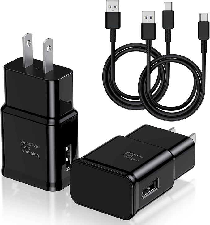 Type C Charger Fast Charging, 2 Pack USB C Android Phone Wall Charger Block & 6ft Charge Cable Co... | Amazon (US)