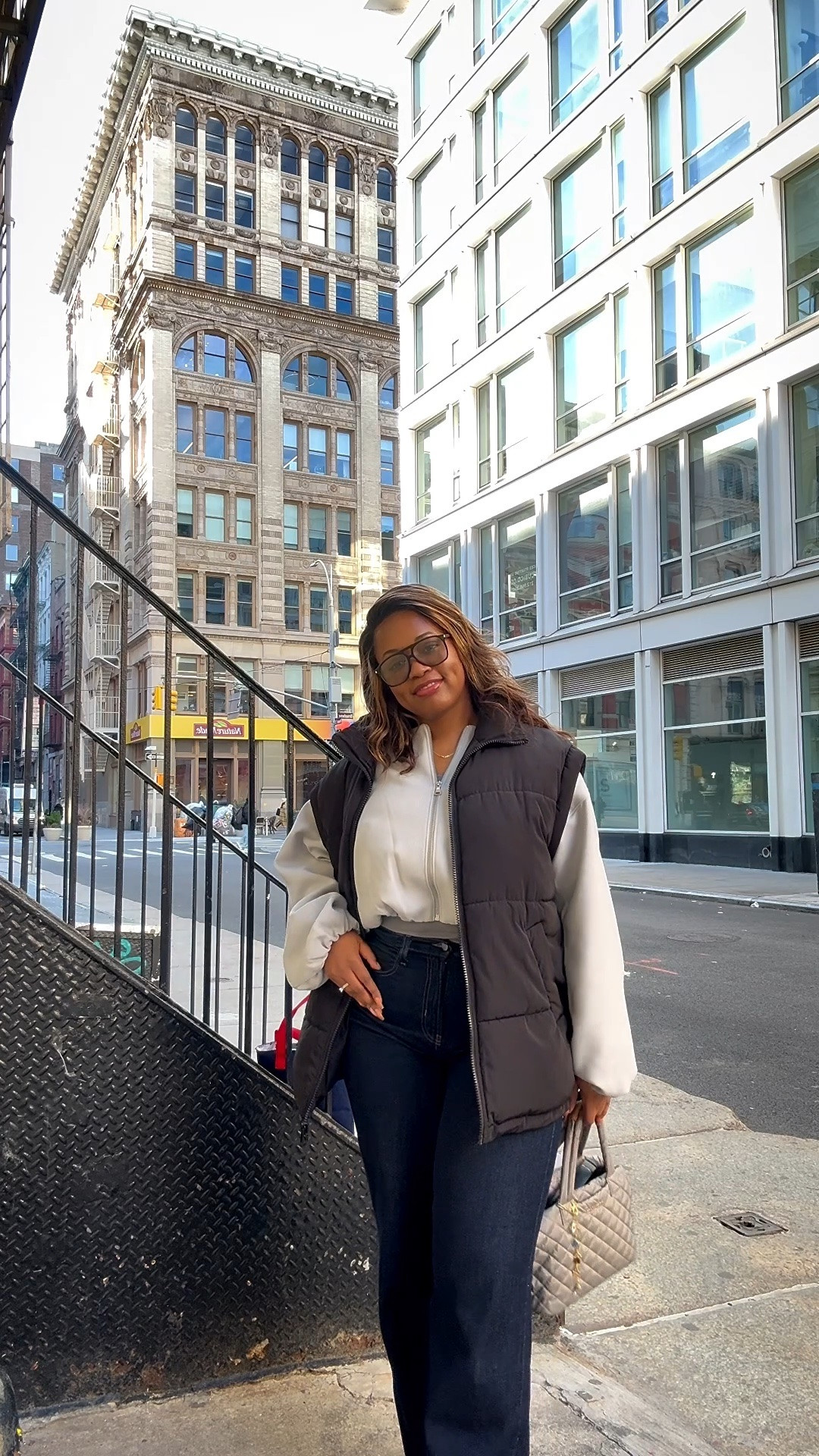 Easy layers, soft energy, and a gentle start to the week. 🤎✨ Puffer vest paired with a cute jacket for a chic cozy girl alternative! 

#LTKdayinmylife #LTKCyberWeek #LTKMidsize