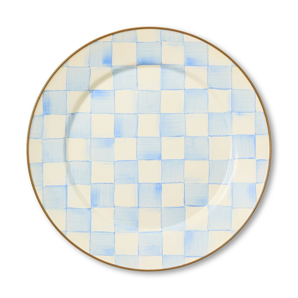 Sky Check Charger/Plate | MacKenzie-Childs
