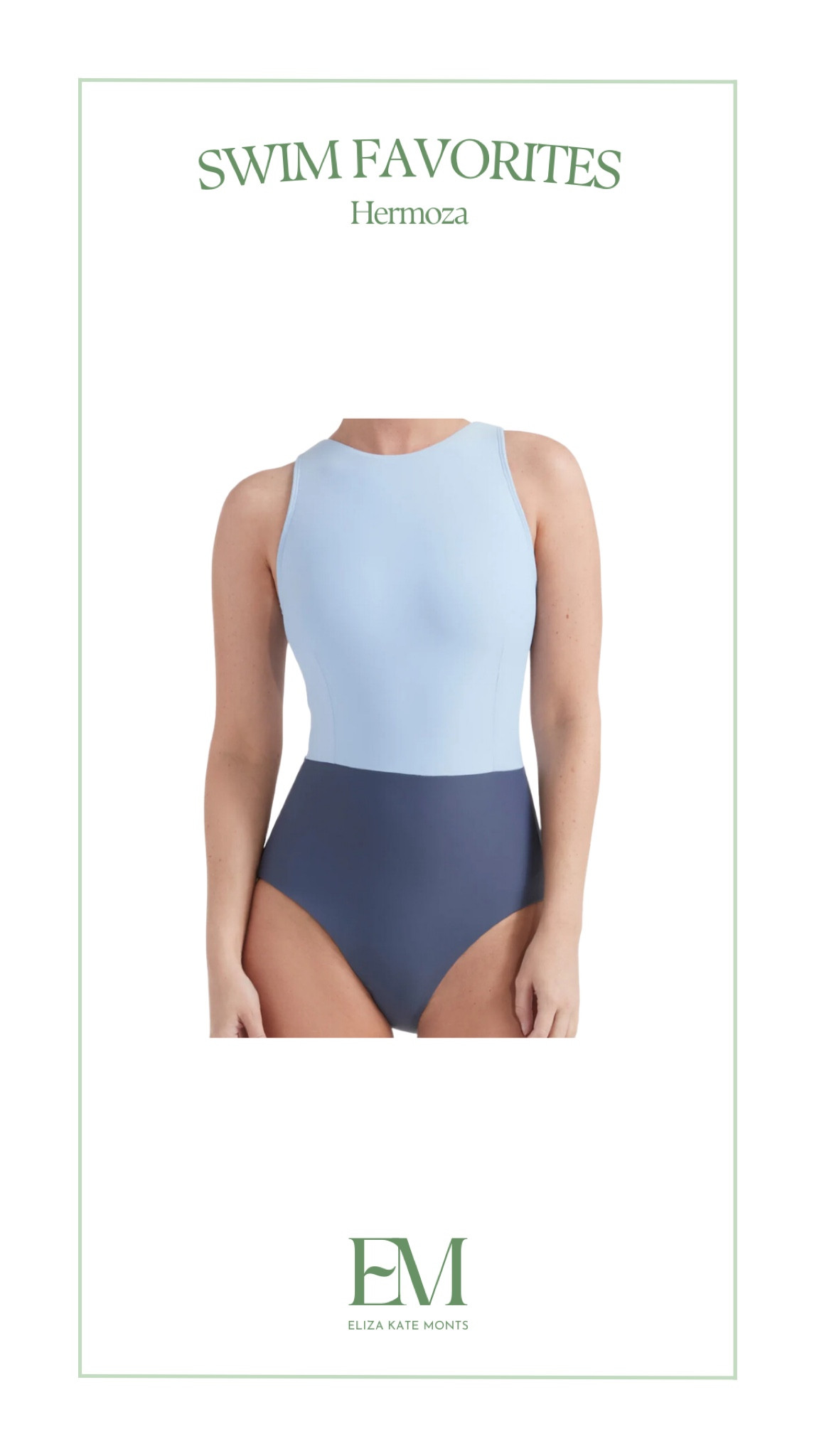 I own this bathing suit and love how secure it is with the high neck and zipped back! I’d recommend sizing up in everything at Hermoza / swim / swimwear / summer / one piece / blue

#LTKSwim #LTKFitness #LTKActive