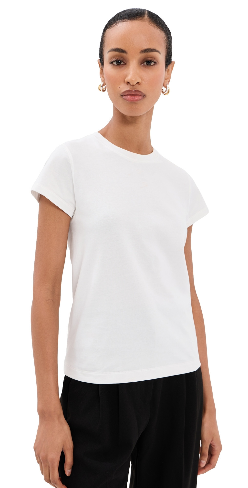 CO Knit Tee Ivory M | Shopbop