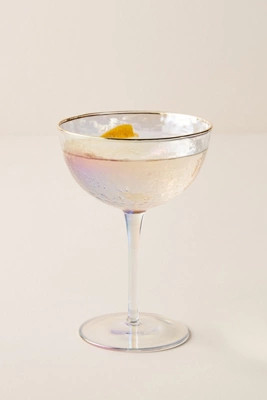 Lustered Coupe Glasses, Set of 4 | Anthropologie (US)