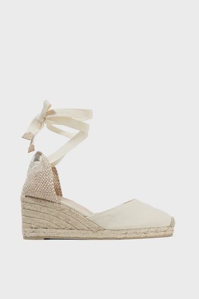 Castañer - Carina Canvas Wedge Espadrilles - Beige | NET-A-PORTER (UK & EU)