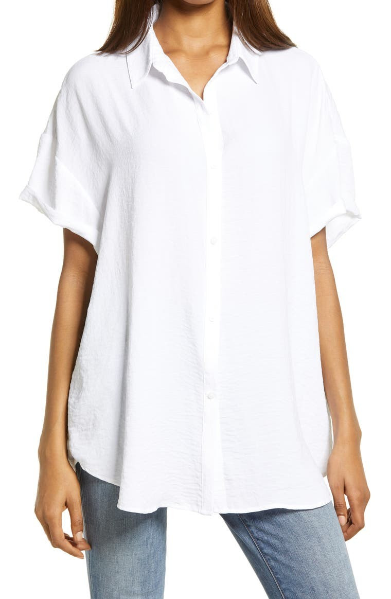 Treasure & Bond Oversize Short Sleeve Tunic | Nordstrom | Nordstrom