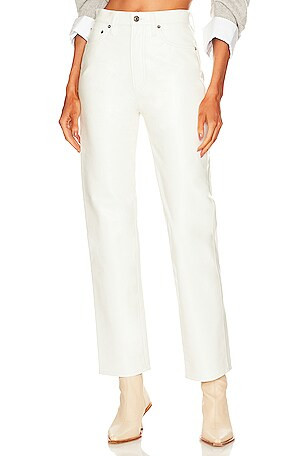 Recycled Leather 90's Pinch Waist in Wisp | Revolve Clothing (Global)