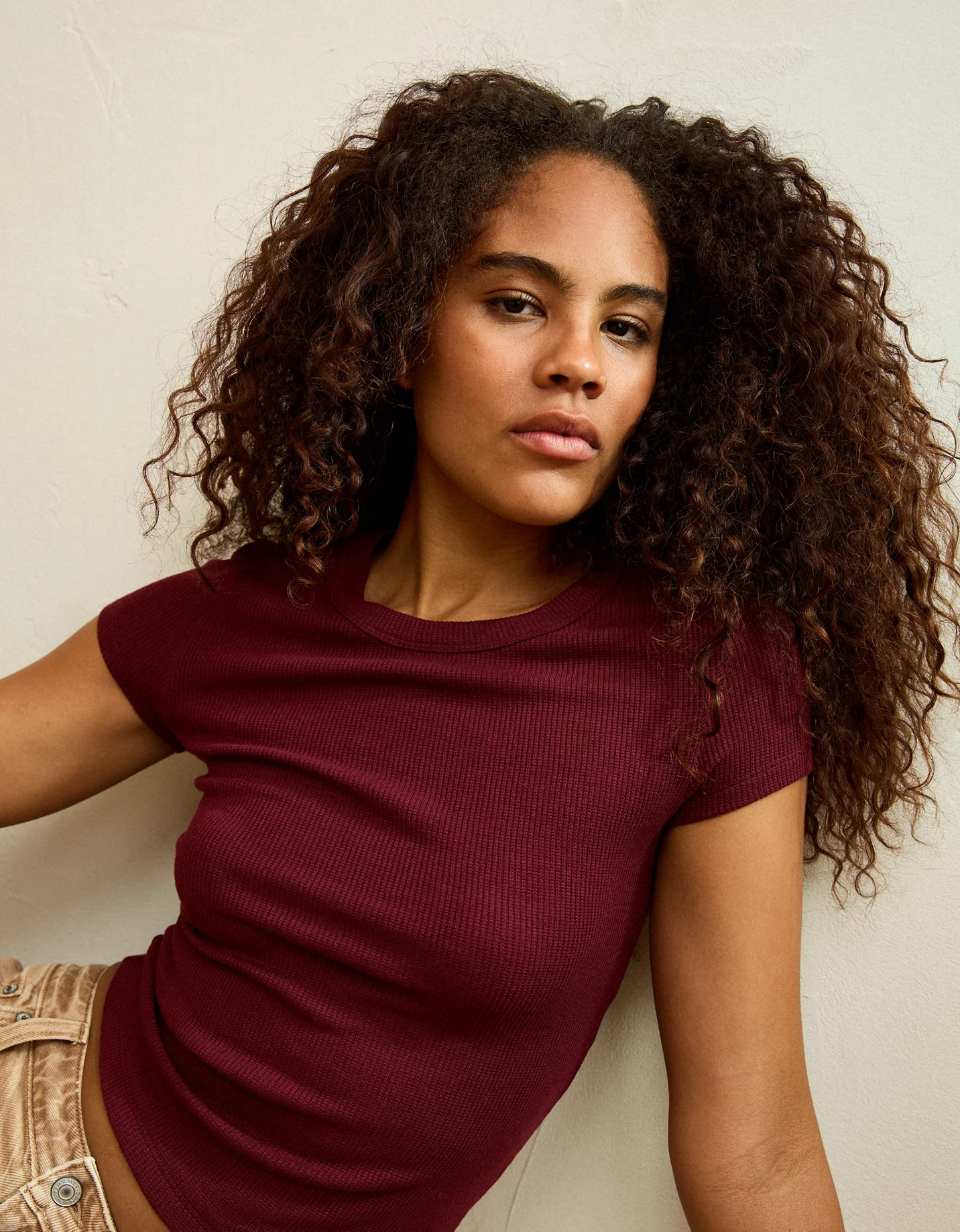 Bestseller AE Hey Baby Waffle Tee | American Eagle Outfitters (US & CA)