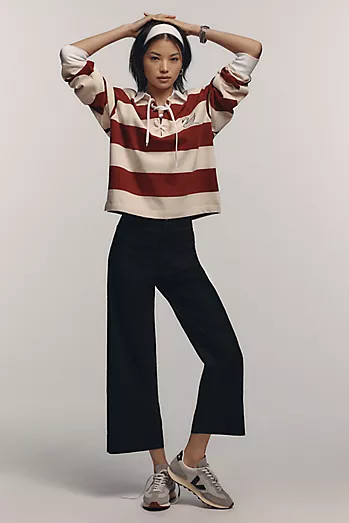 The Colette Cropped Wide-Leg Pants by Maeve: Linen Edition | Anthropologie (US)