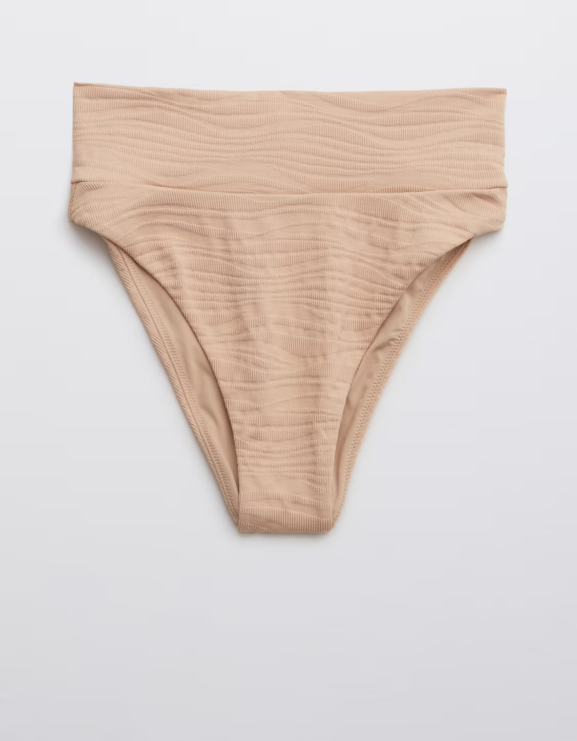 Aerie Jacquard High Cut Cheeky Bikini Bottom | American Eagle Outfitters (US & CA)