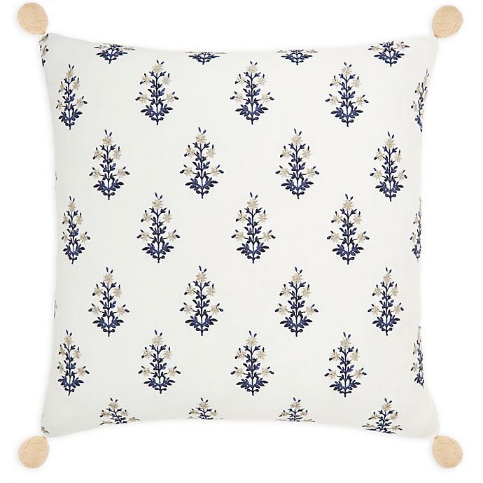 Bee & Willow® Home Mini Floral Square Throw Pillow | Bed Bath & Beyond