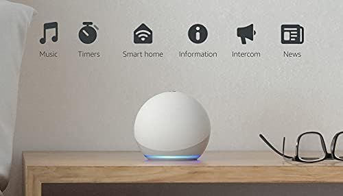 Echo Dot (4th Gen) | Smart speaker with Alexa | Glacier White | Amazon (US)