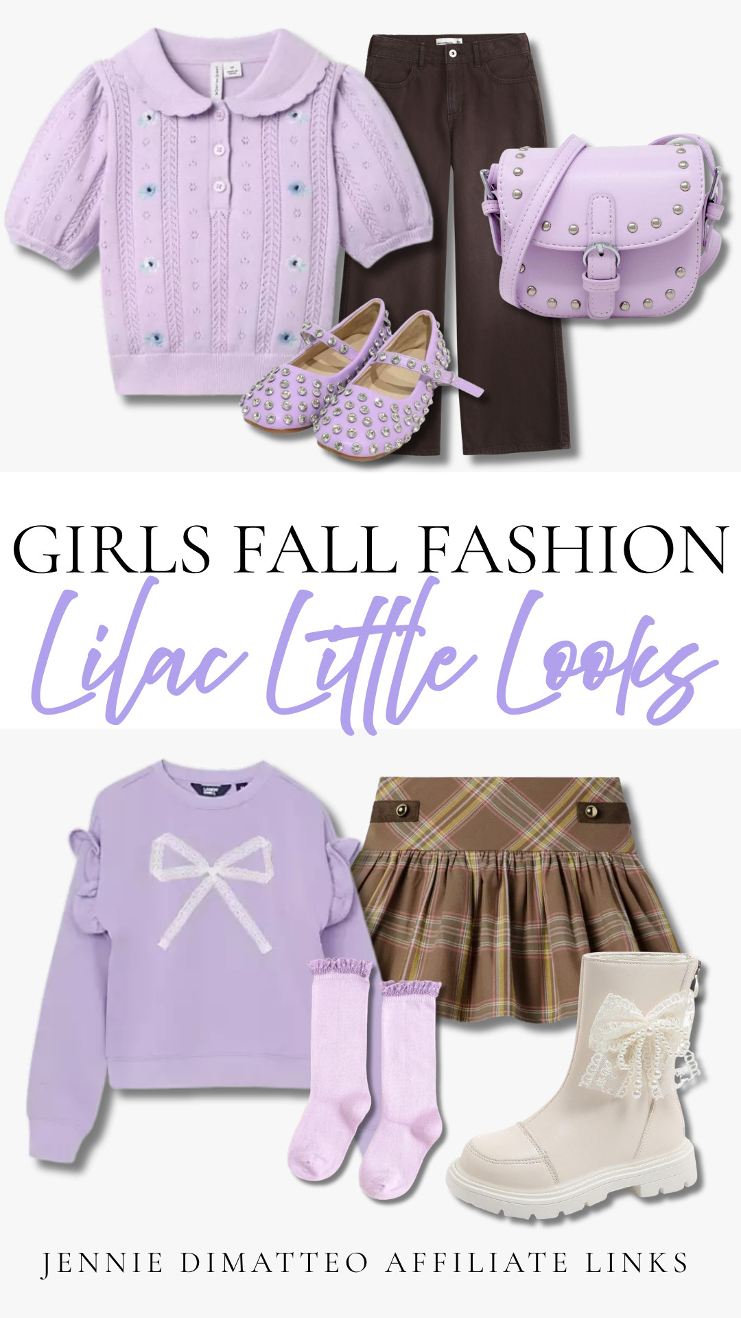 Lilac little looks 💜🎀 Loving this mix of lavender, chocolate brown, plaid & the sweetest bow details for fall! Such a cute girlie take on autumn style 🤎✨

#GirlsFallFashion #GirlsStyle #KidsFashion #FallFashion #GirlieStyle #PreppyStyle #FallOutfits #KidsStyle #LTKKids #LTKFinds 

 #LTKootd #LTKBaby #LTKKids