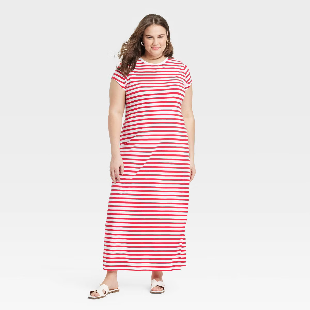 Women's Short Sleeve Knit Maxi Dress - A New Day™ | Target